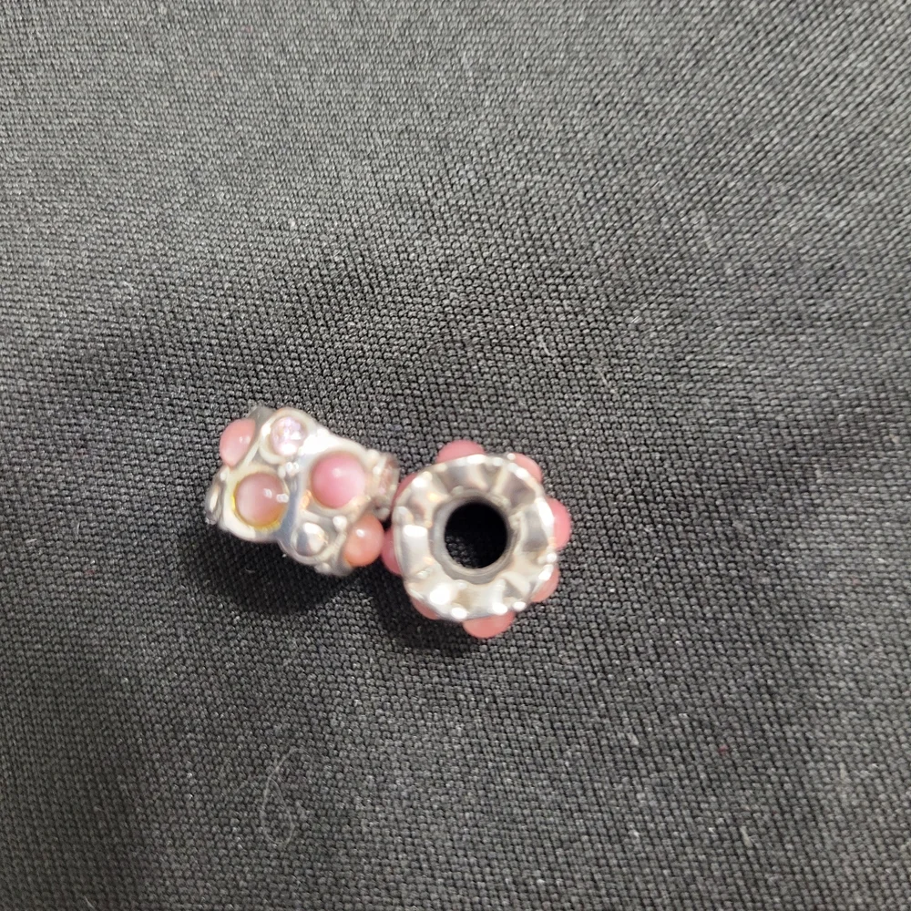 Chamilia Pink and Silver Charms/Beads (2) - Picture 3 of 4